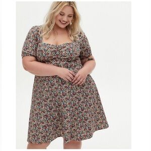 Torrid Floral Sweetheart Dress 3X